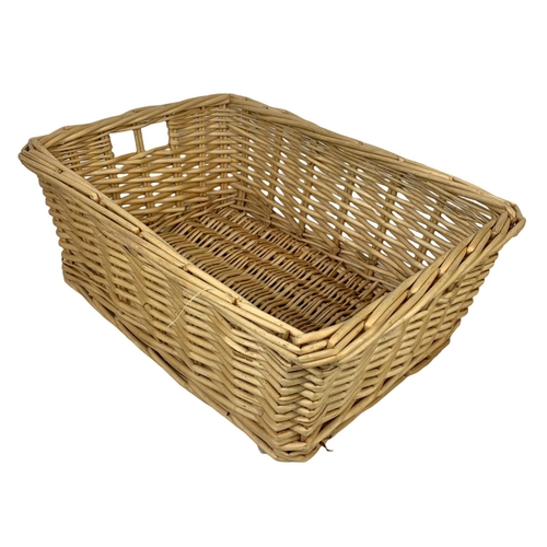 273 - 2 wicker baskets. 42cm.