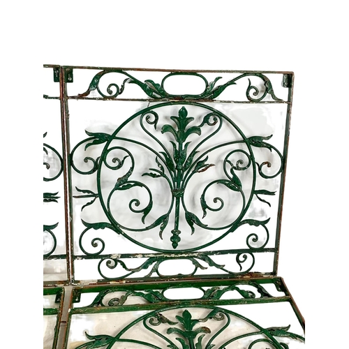 283 - 4 1950’s wrought iron panels. 59 x 59cm.