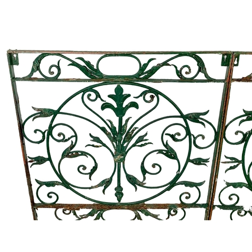 283 - 4 1950’s wrought iron panels. 59 x 59cm.