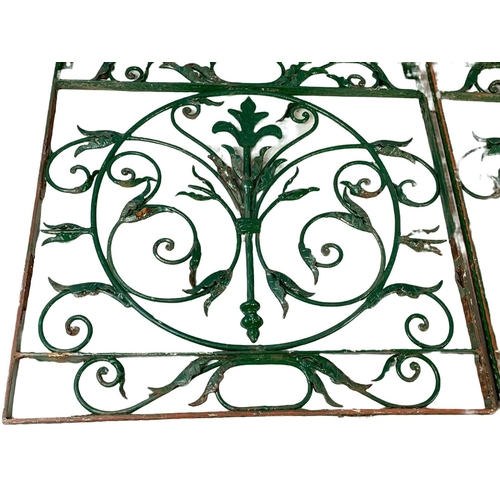 283 - 4 1950’s wrought iron panels. 59 x 59cm.