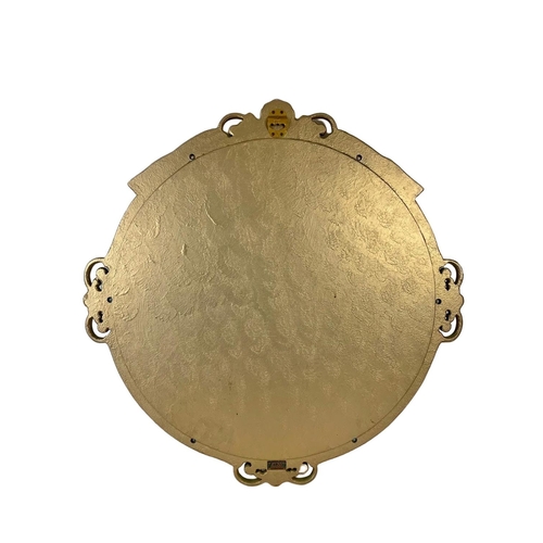 305 - 1950’s ornate gilt framed mirror by Atsonea. 71 x 73cm.