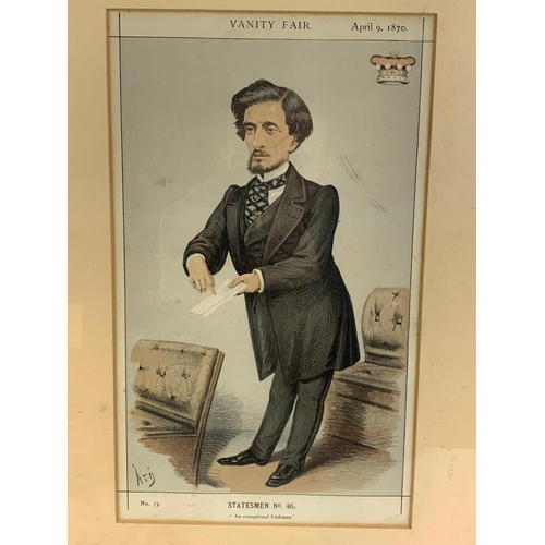 334 - Victorian Vanity Fair Statesman Lord Dufferin cartoon. 1870. 37 x 52cm