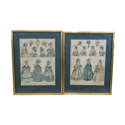 338 - Early 20th century French coloured etchings and prints. Circa 1900/1910. Largest 42.5 x 56cm