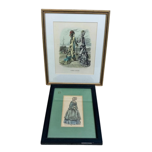 338 - Early 20th century French coloured etchings and prints. Circa 1900/1910. Largest 42.5 x 56cm