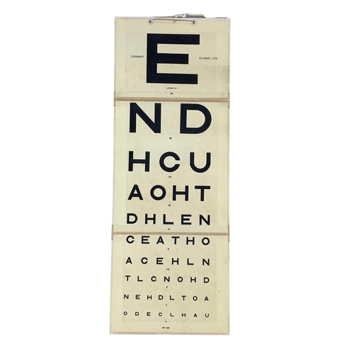 351 - Vintage J. lizars LTD eyesight test cards. 50cm