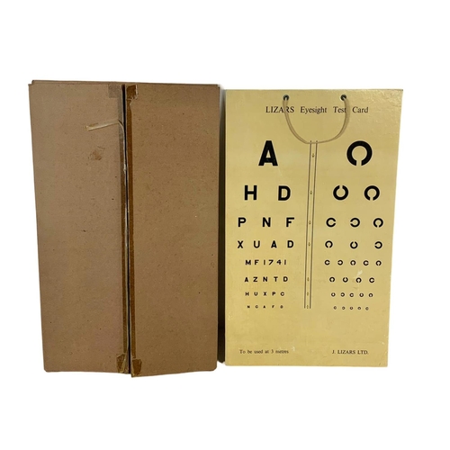 351 - Vintage J. lizars LTD eyesight test cards. 50cm