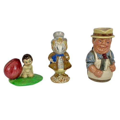 404 - Quantity of pottery. Including Royal Doulton The Doultonville Collection Mr Brisket “The Butcher” 10... 