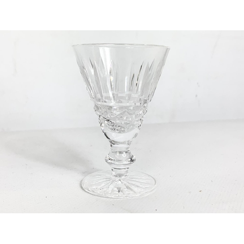 435 - Set of 10 Waterford crystal Tramore sherry glasses. 7.5cm