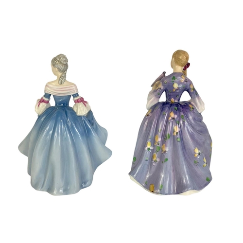 438 - 2 Royal Doulton pottery figurines “Nicola and Southern Belle” 18.5cm