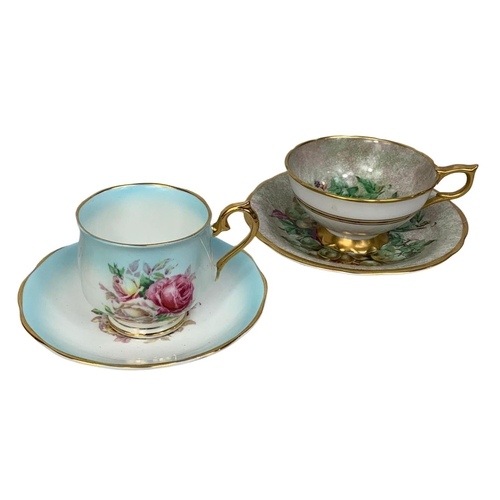 460 - Quantity of tea cups and saucers. Including Royal Albert cup and saucer, Royal Winton cups x2, Salis... 