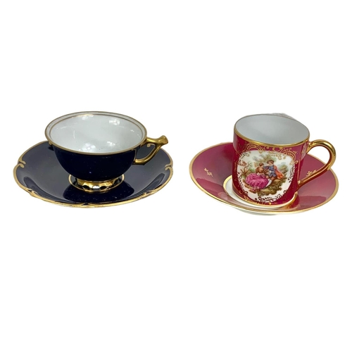 460 - Quantity of tea cups and saucers. Including Royal Albert cup and saucer, Royal Winton cups x2, Salis... 