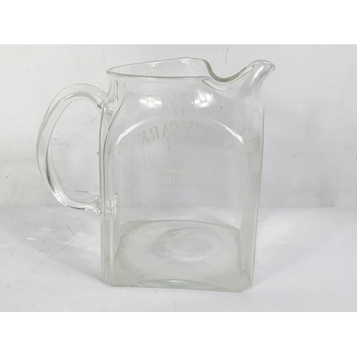 47 - A rare vintage Cutty Sark Scots Whisky water jug. 16 x 15cm