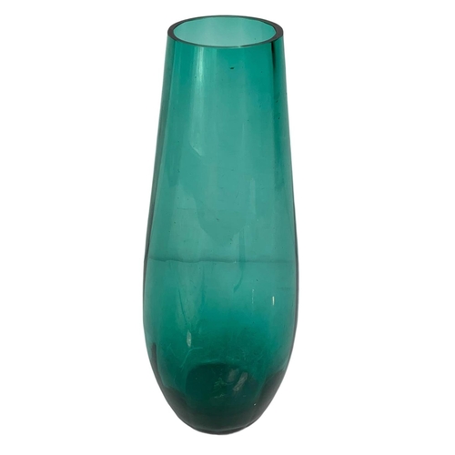 473 - Vintage glass vase. Circa 1960. 30cm