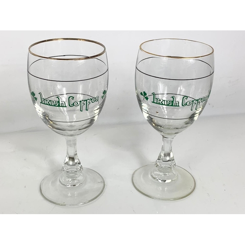 501 - Set of 12 Irish Coffee glasses. Made in France. 15cm