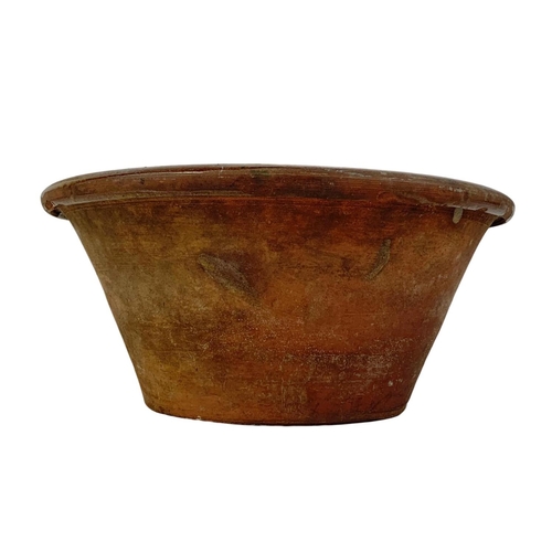 505 - A vintage Irish stoneware bowl. 31 x 14.5cm