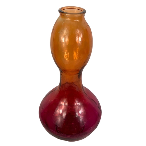 507 - Large vintage Art Glass vase. Circa 1960. 61.5cm.