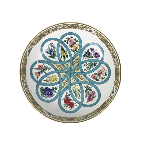 522 - A large Limited Edition Minton “Flowers Of Love” bowl. A design by Neil Faulkner. 29 x 8cm