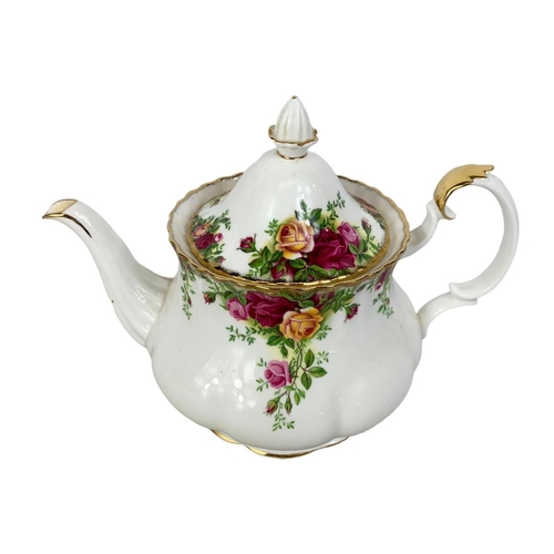 535 - Royal Albert Old Country Roses teapot. 26 x 20cm