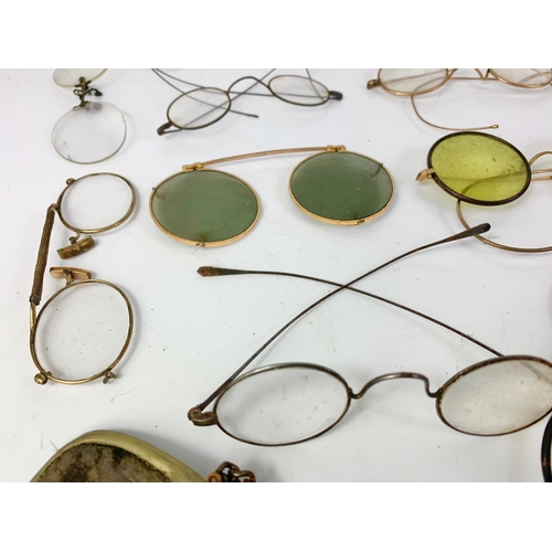 55 - Quantity of Victorian, early 20th century and vintage spectacles.