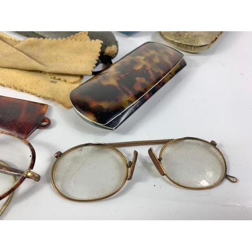 55 - Quantity of Victorian, early 20th century and vintage spectacles.