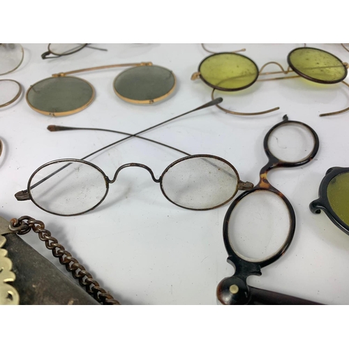 55 - Quantity of Victorian, early 20th century and vintage spectacles.