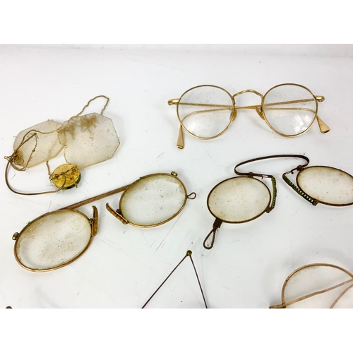 55 - Quantity of Victorian, early 20th century and vintage spectacles.