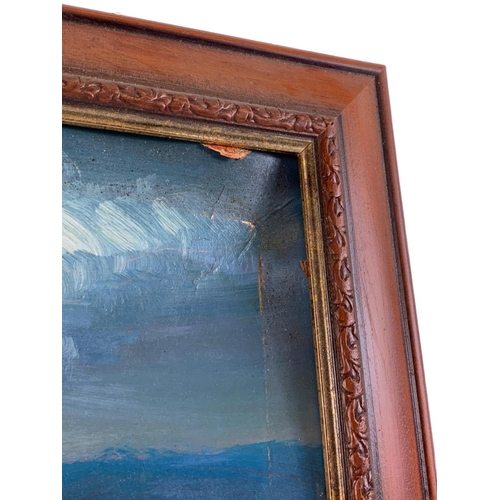 58 - Oil painting by Bingham. Painting measures 69 x 52cm. Frame measures 80 x 63cm