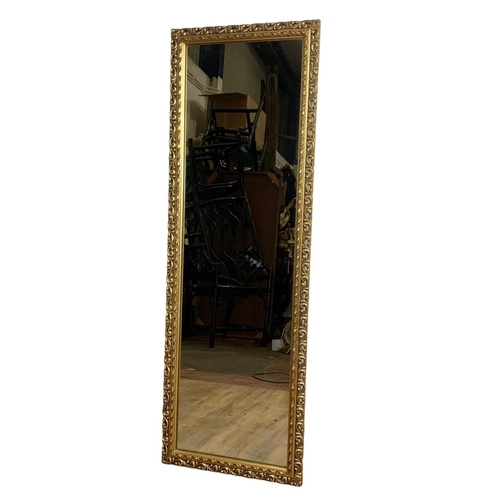 6 - Ornate gilt mirror. 36 x 109cm