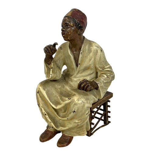 60 - A Franz Bergman cold painted bronze figure. Circa 1900/1920. 11cm