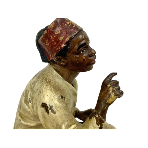 60 - A Franz Bergman cold painted bronze figure. Circa 1900/1920. 11cm