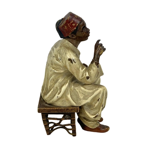 60 - A Franz Bergman cold painted bronze figure. Circa 1900/1920. 11cm