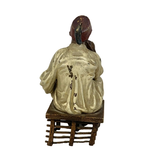 60 - A Franz Bergman cold painted bronze figure. Circa 1900/1920. 11cm