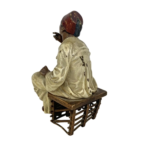 60 - A Franz Bergman cold painted bronze figure. Circa 1900/1920. 11cm