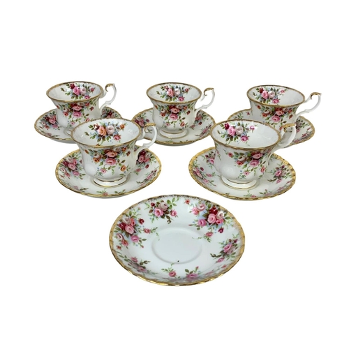 602 - A 23 piece Royal Albert Cottage Garden tea set.