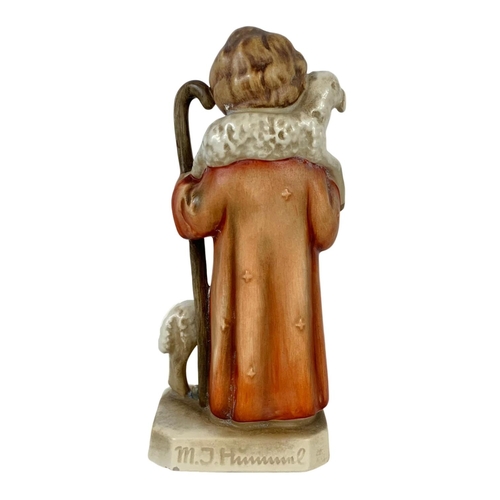 614 - A large vintage M. J. Hummel Goebel pottery figure “Good Shepherd” number 42/0. Germany 1930. 16.5cm... 