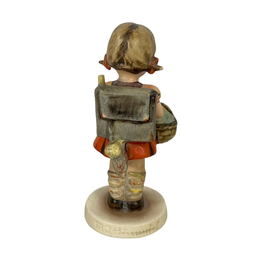 628 - A vintage M. J. Hummel Goebel pottery figure “Schoolgirl” pre war Germany 1930. 81/0. 11.5cm.