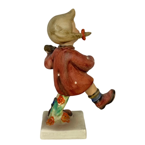 635 - M. J. Hummel Goebel pottery figure “Happiness” number 86. 12cm.