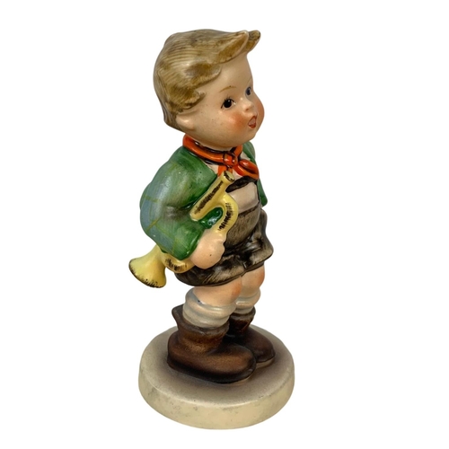 636 - M. J. Hummel Goebel pottery figure “Trumpet Boy” number 97. 11cm