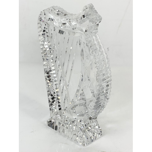 643 - A Waterford crystal harp. 12cm.