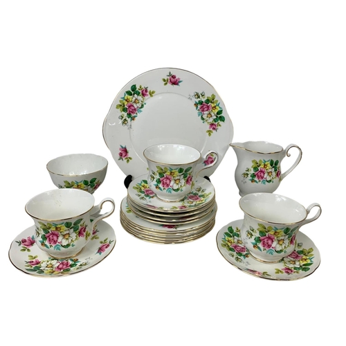 724 - 18 piece Royal Grafton tea set.