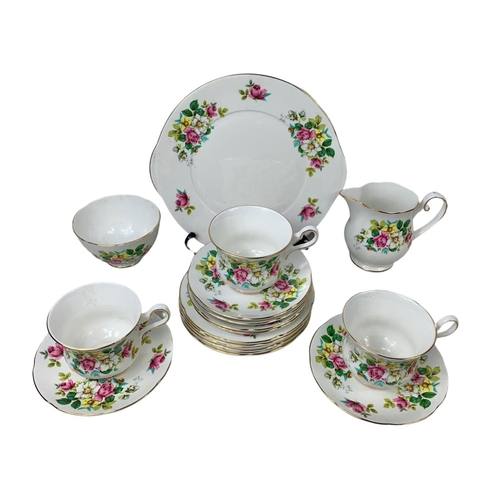 724 - 18 piece Royal Grafton tea set.