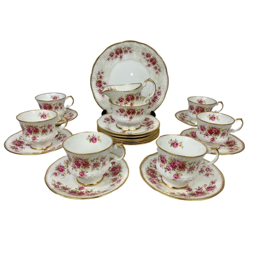 737 - A vintage Elizabethan tea set. Queens Rose.