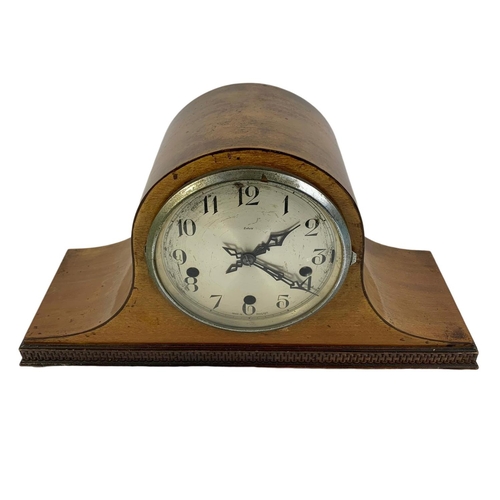 96 - Vintage Enfield walnut mantle clock 42cm