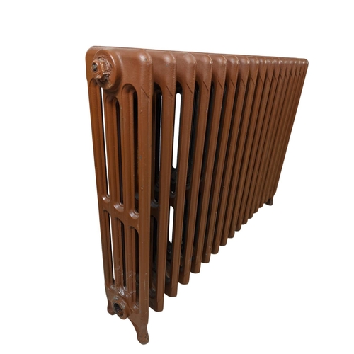 324m - Pair of vintage radiators. 87x14.5x61cm