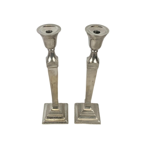 751 - A pair of large candlesticks. 42cm