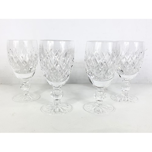 426 - Set of 4 Waterford crystal glasses. 11cm