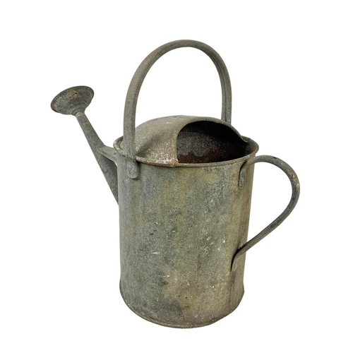 377 - A vintage galvanised watering can. 57 x 43cm.