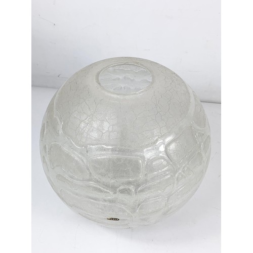 160a - A large vintage pendant light shade by Doria Leuchten. Circa 1970’s. 31 x 30cm