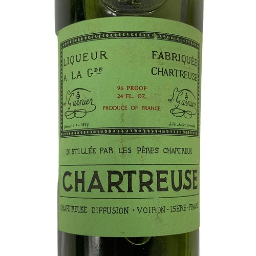 5a - A bottle of Chartreuse Green Voiron. France. Vintage 1970