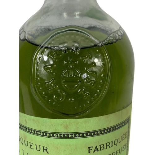 5b - A bottle of Chartreuse Green Voiron. France. Vintage 1970.